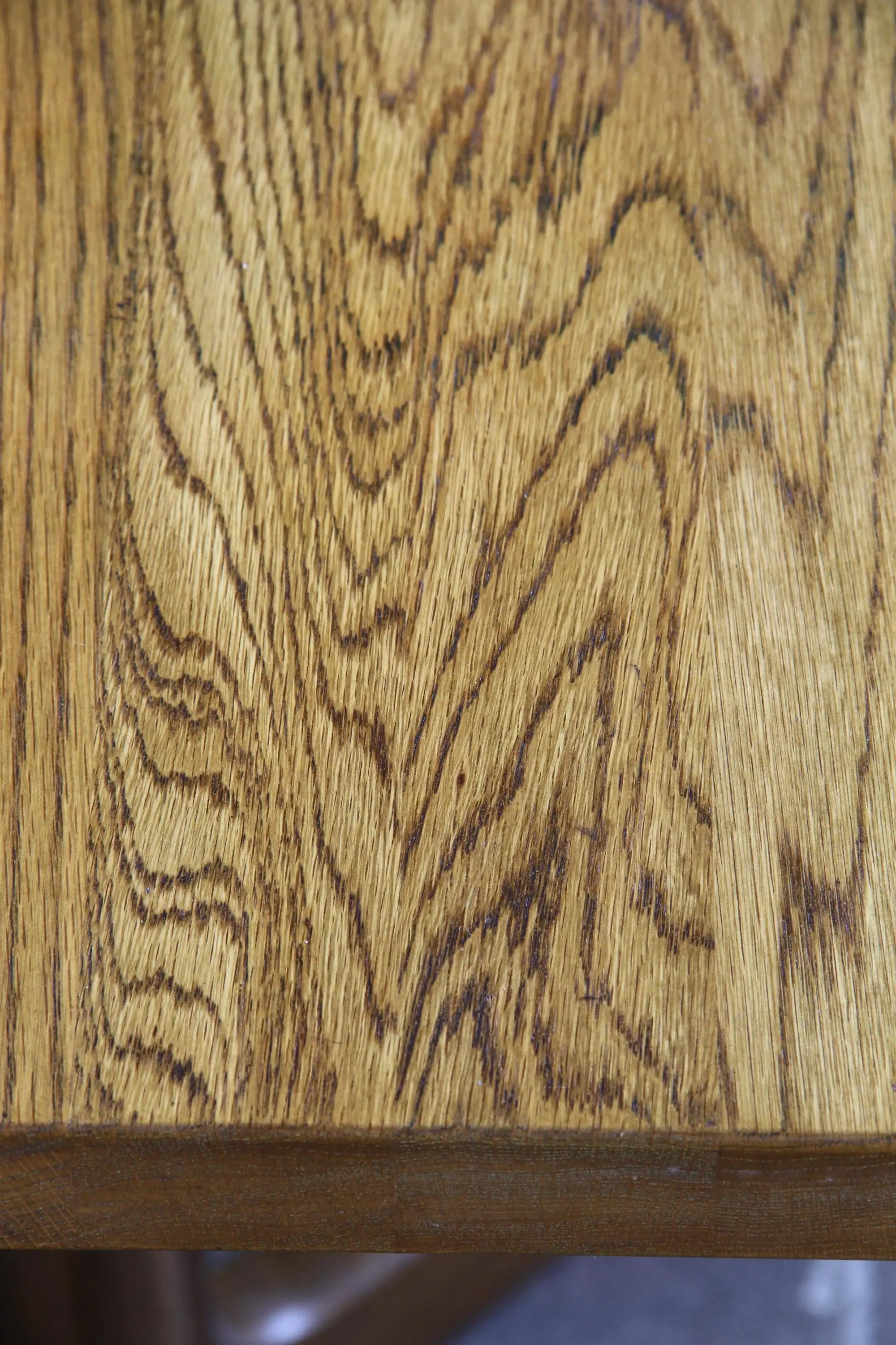Danish_Mid-Century_Modern_Dark-Stained_Oak_Pedestal_Table_with_Four-Star_Base,_Possibly_O.D._Møbler,_1970s