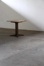 Danish_Mid-Century_Modern_Dark-Stained_Oak_Pedestal_Table_with_Four-Star_Base,_Possibly_O.D._Møbler,_1970s