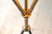 Vintage_Tripod_Floor_lamp_in_brass_and_plisse,_1950s