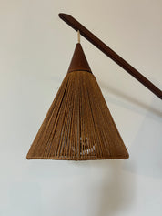 Temde_Leuchten_Adjustable_Teak_Wall_Lamp_with_Cord_Shade,_Germany,_1960s