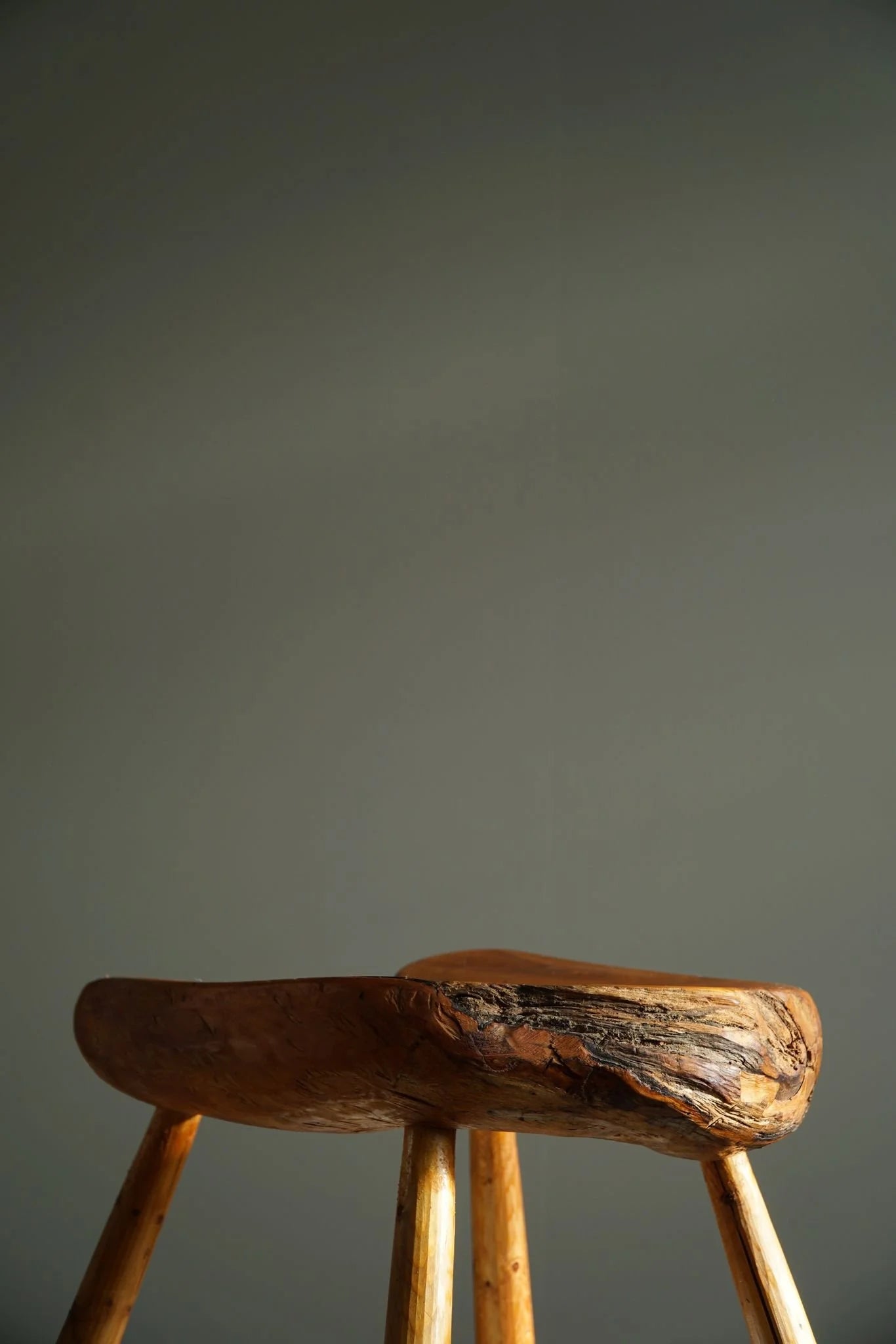 Wabi_Sabi_Stool_in_Solid_Pine,_1950s