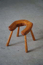 Wabi_Sabi_Stool_in_Solid_Pine,_1950s