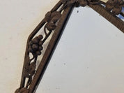 French_Art_Deco_Wall_Mirror,_Iron_Frame,_Geometric_Design,_1930s
