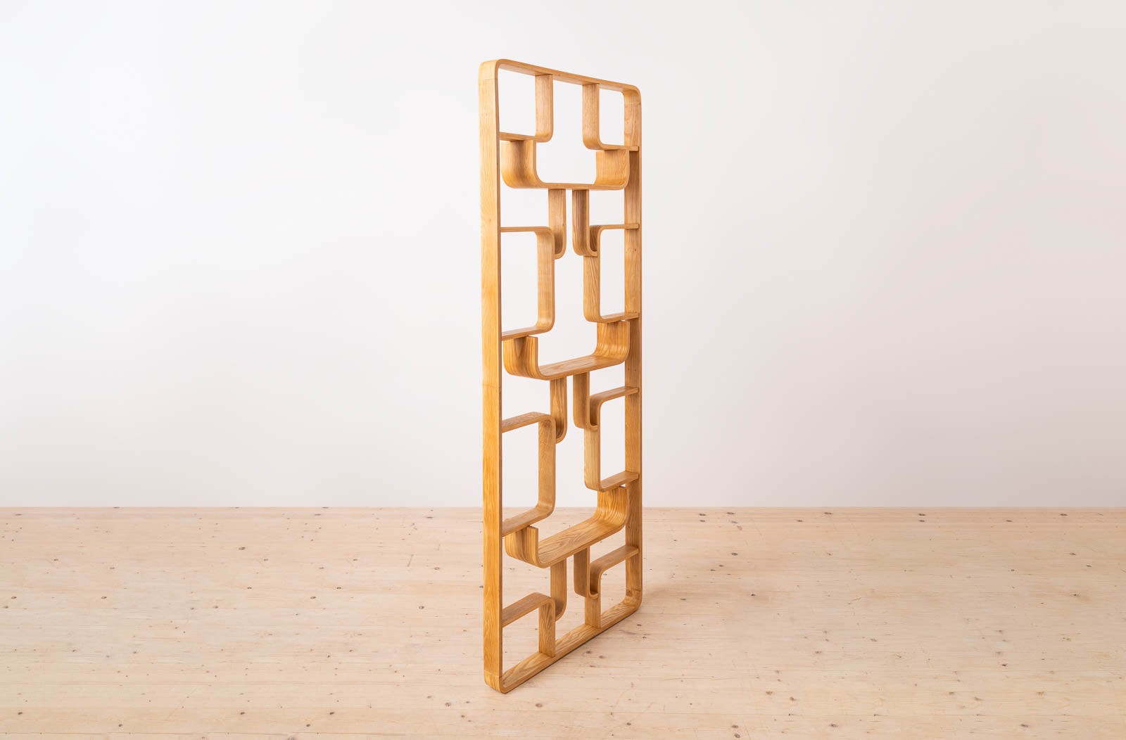 Ludvik_Volak_Ash_Veneer_Wall_Unit_for_Drevopodnik_Holesov,_1960s