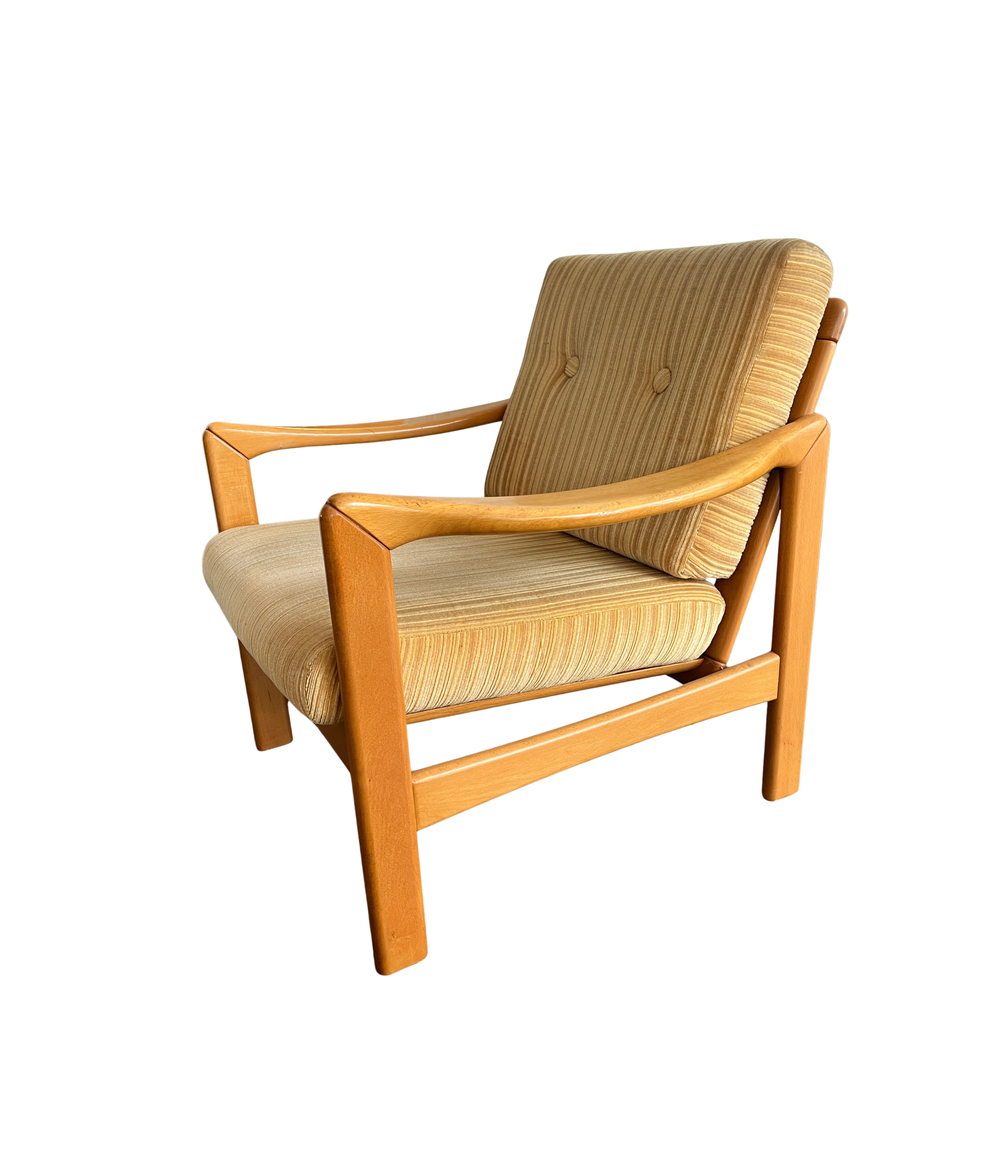 Walter_Knoll_Stella_Lounge_Armchair_in_Yellow_Velvet,_Germany,_1950s–1960s