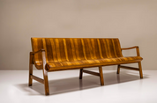 Wave-Shaped_Bench_in_Walnut_with_Two-tone_Veneering,_Italy_1950s