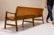 Wave-Shaped_Bench_in_Walnut_with_Two-tone_Veneering,_Italy_1950s