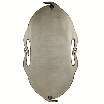 Wavy_Leather_Wrapped_Mirror,_1950s,_Europe