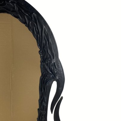 Wavy_Leather_Wrapped_Mirror,_1950s,_Europe