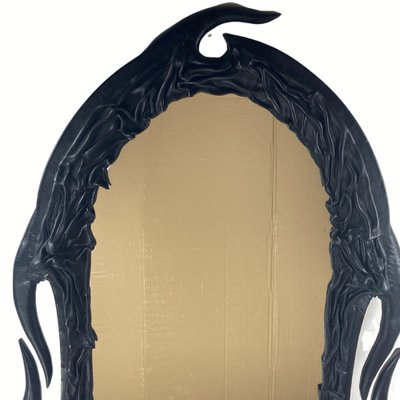 Wavy_Leather_Wrapped_Mirror,_1950s,_Europe
