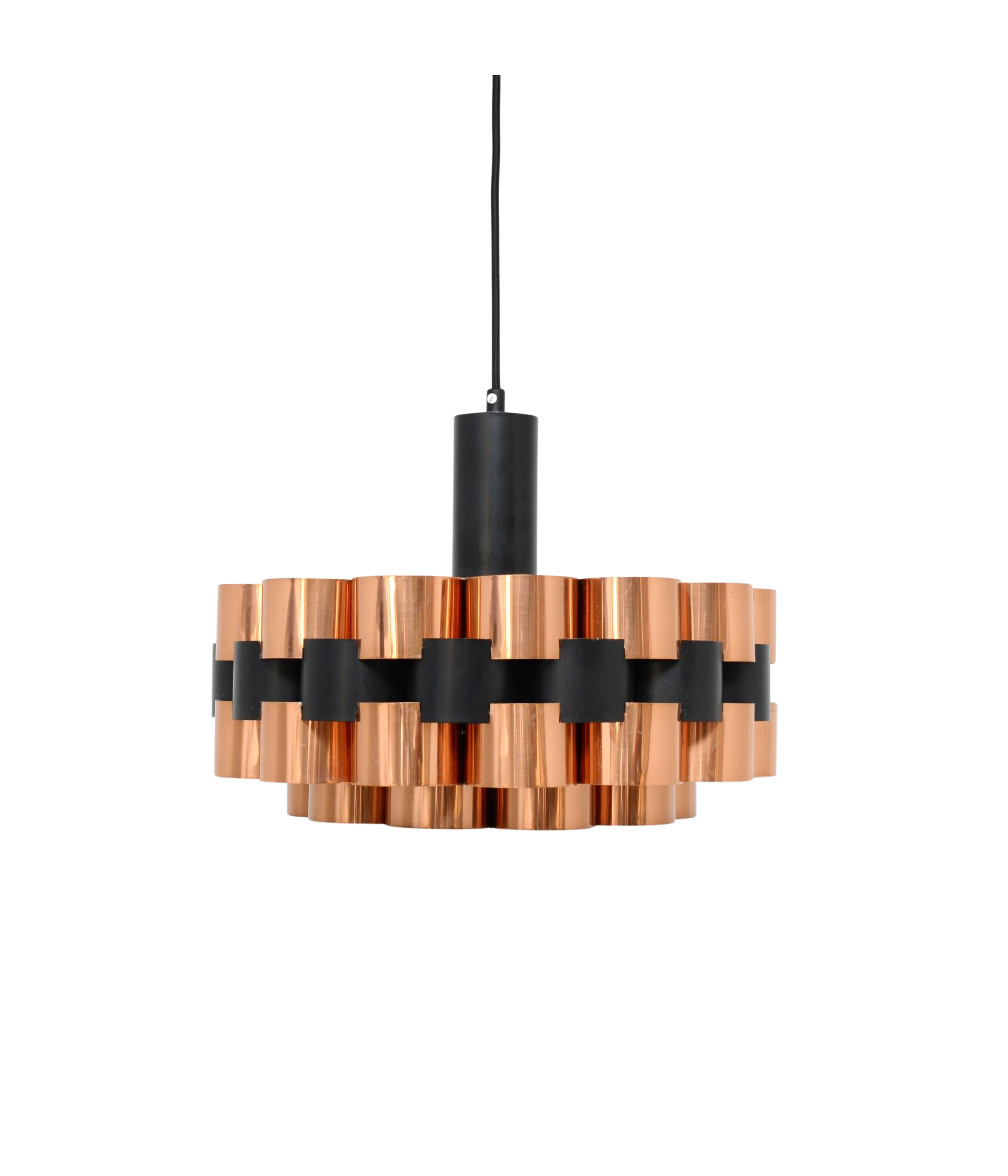 Werner_Schou_Copper_Pendant_Lamp_for_Coronell_Elektro,_1970s