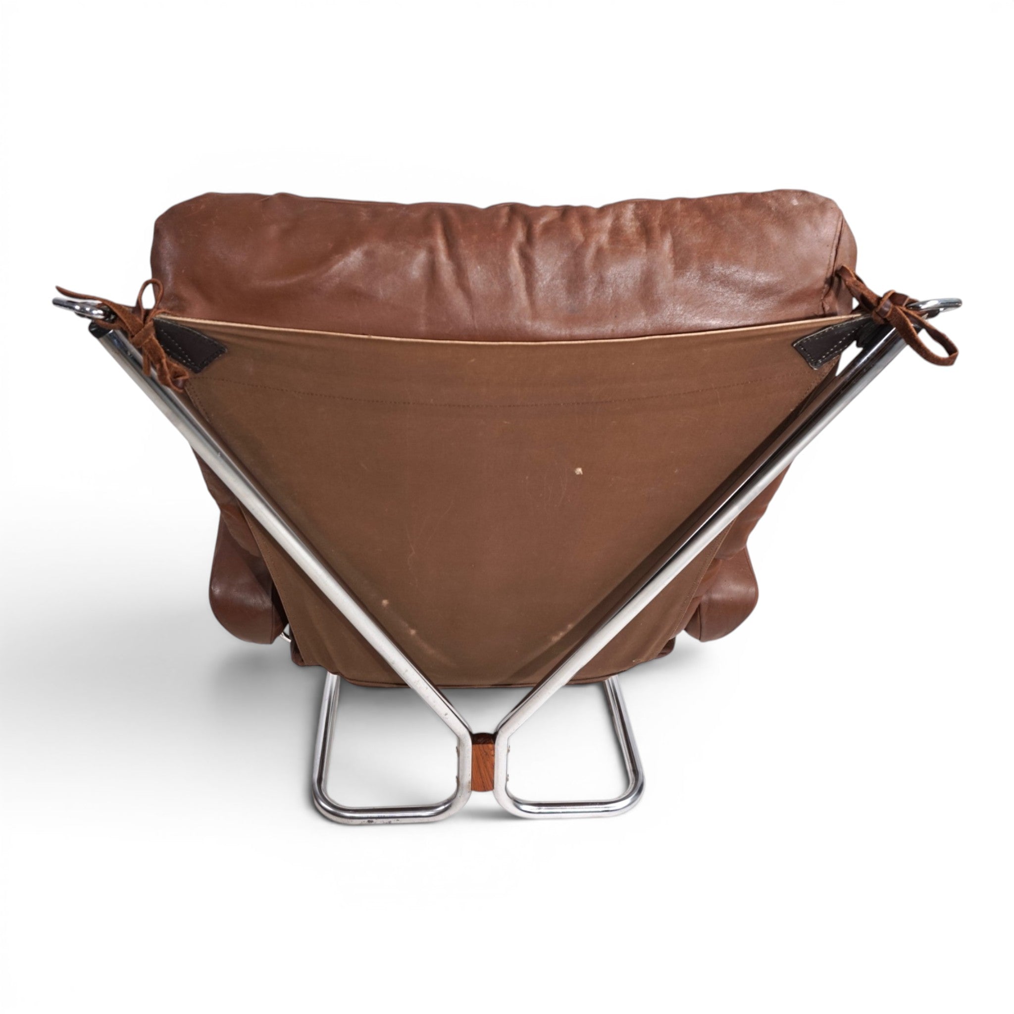 Harald_Relling_Wing_Lounge_Chair_for_Westnofa_in_Leather_and_Chrome,_Norway_1970s