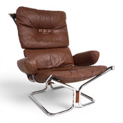 Harald_Relling_Wing_Lounge_Chair_for_Westnofa_in_Leather_and_Chrome,_Norway_1970s