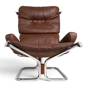 Harald_Relling_Wing_Lounge_Chair_for_Westnofa_in_Leather_and_Chrome,_Norway_1970s