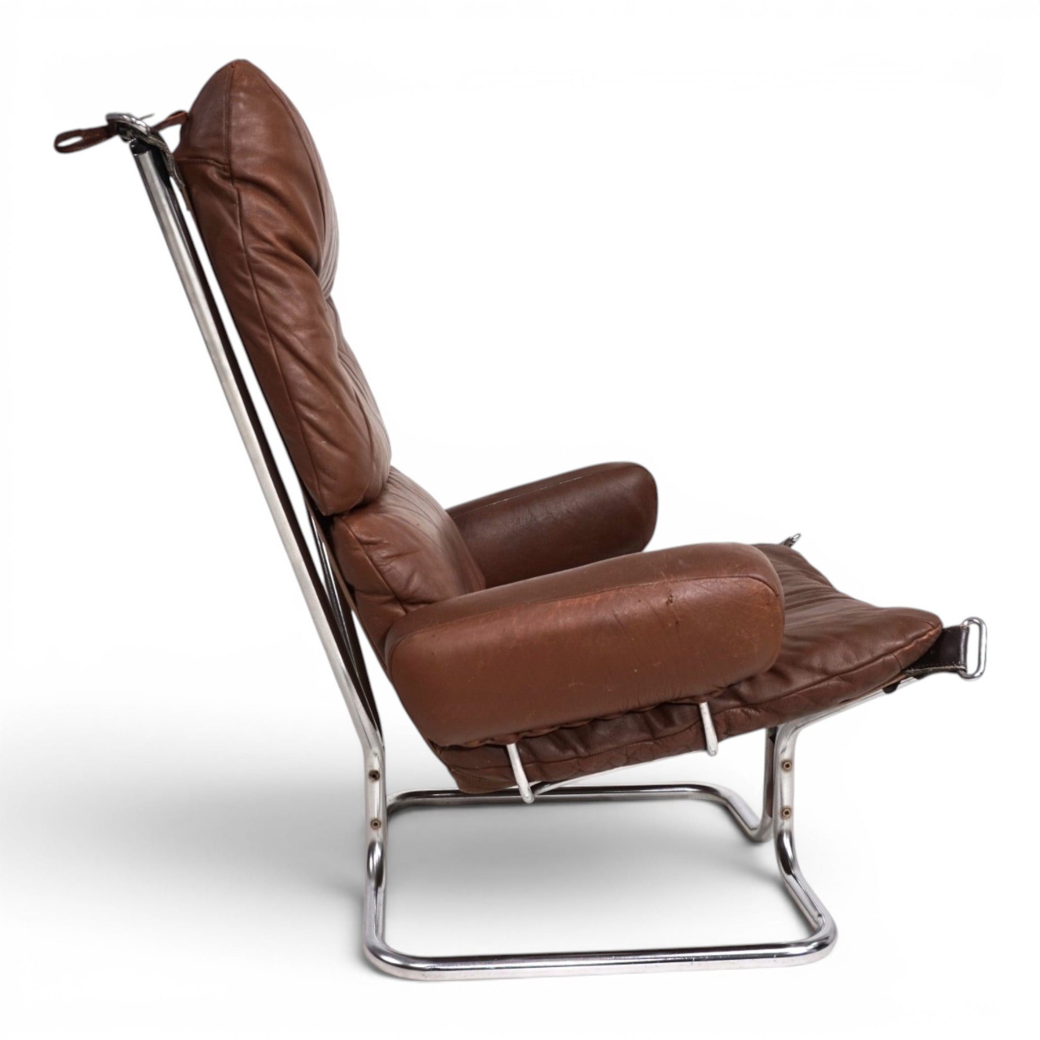 Harald_Relling_Wing_Lounge_Chair_for_Westnofa_in_Leather_and_Chrome,_Norway_1970s