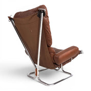 Harald_Relling_Wing_Lounge_Chair_for_Westnofa_in_Leather_and_Chrome,_Norway_1970s