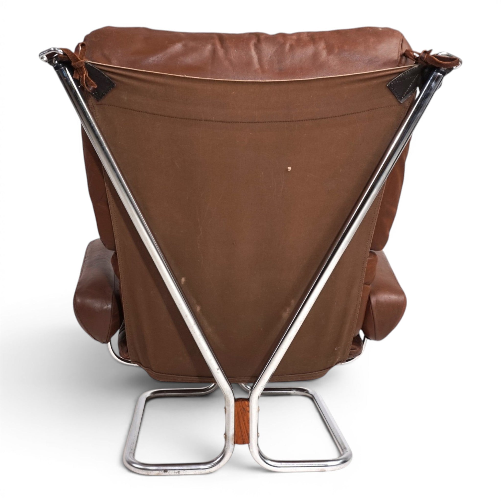 Harald_Relling_Wing_Lounge_Chair_for_Westnofa_in_Leather_and_Chrome,_Norway_1970s