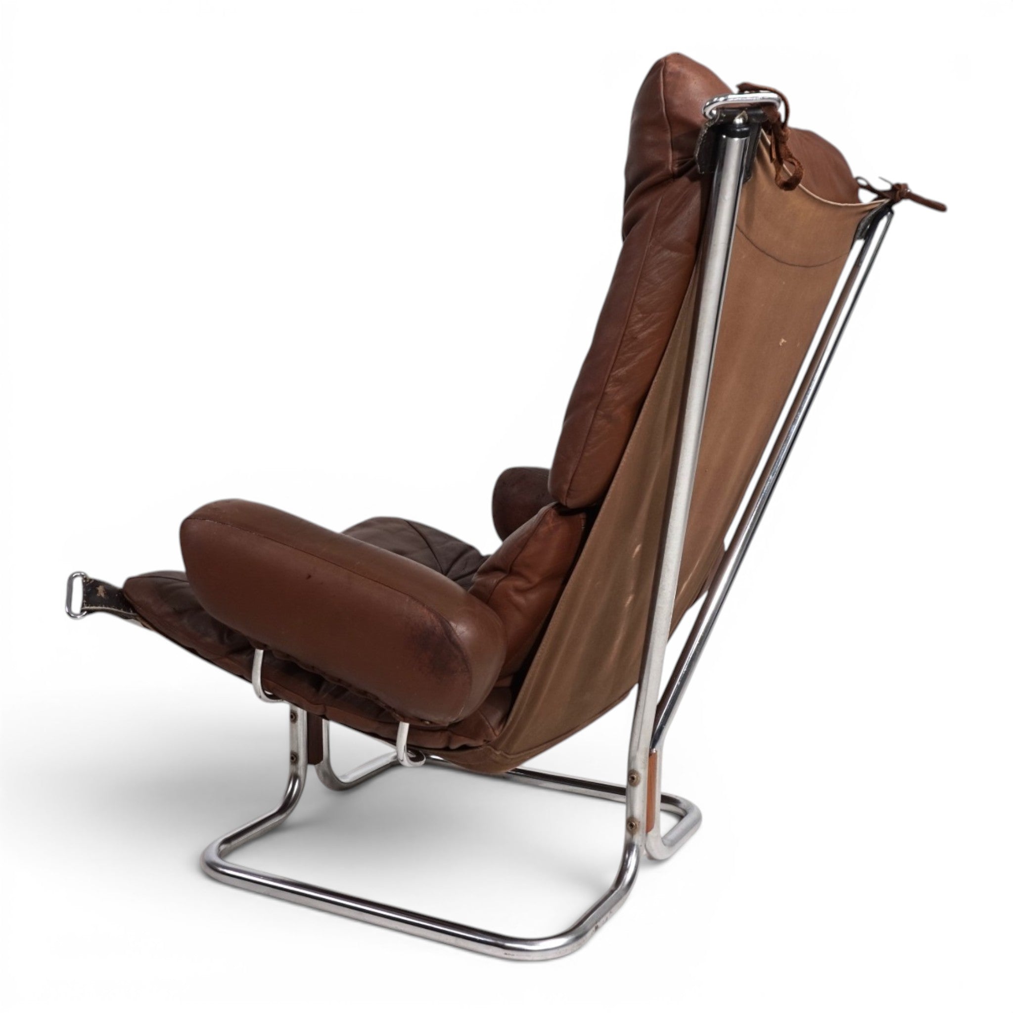 Harald_Relling_Wing_Lounge_Chair_for_Westnofa_in_Leather_and_Chrome,_Norway_1970s