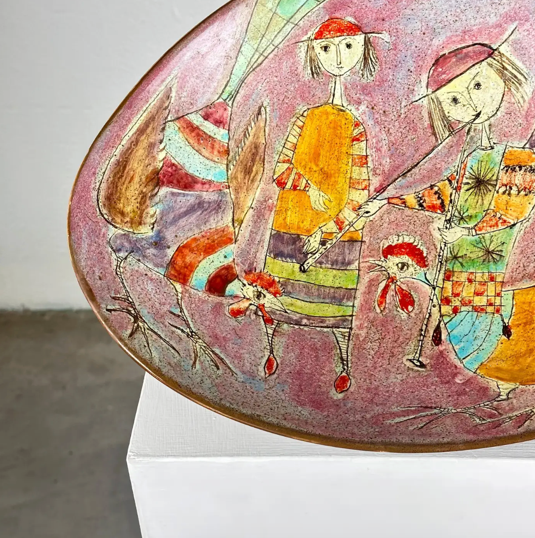 Hand-Painted_Ceramic_Decorative_Plate_by_Baratti_Pesaro,_Italy,_1970s