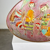 Hand-Painted_Ceramic_Decorative_Plate_by_Baratti_Pesaro,_Italy,_1970s