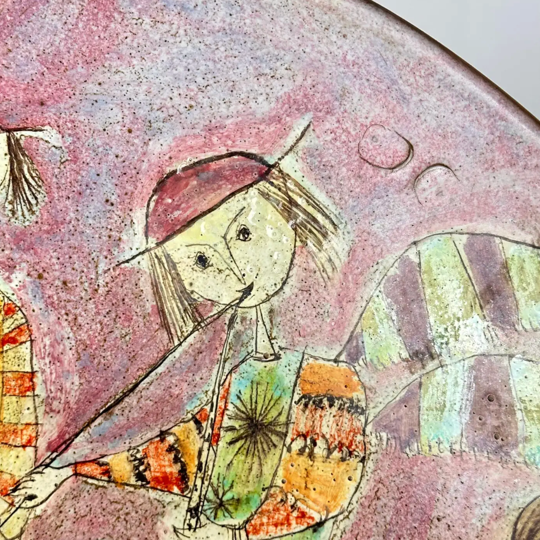 Hand-Painted_Ceramic_Decorative_Plate_by_Baratti_Pesaro,_Italy,_1970s