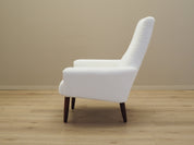 Danish_Modern_White_Armchair_with_New_Upholstery,_1970s,_Denmark