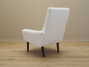Danish_Modern_White_Armchair_with_New_Upholstery,_1970s,_Denmark