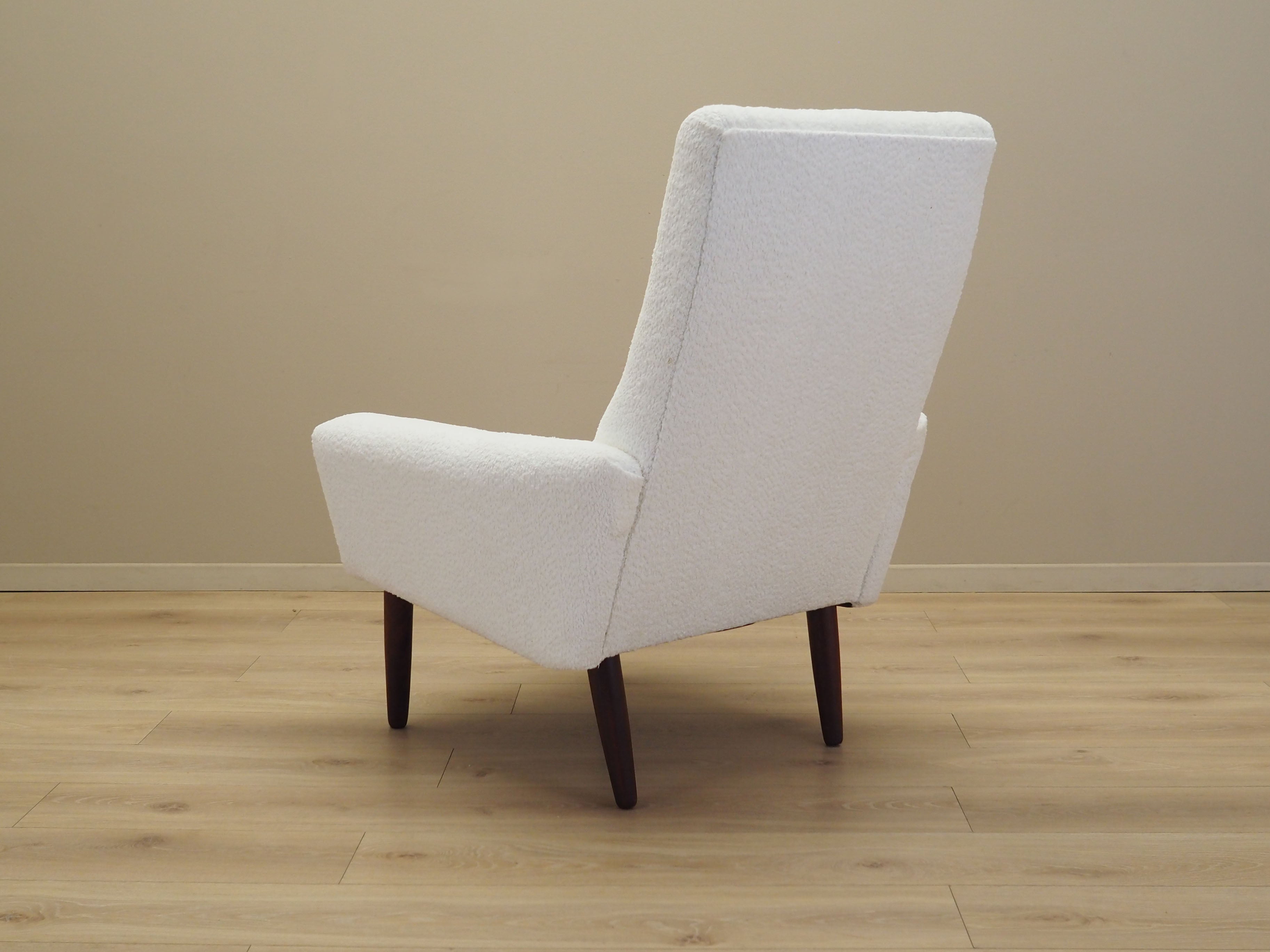 Danish_Modern_White_Armchair_with_New_Upholstery,_1970s,_Denmark