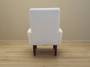 Danish_Modern_White_Armchair_with_New_Upholstery,_1970s,_Denmark