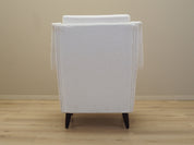 Danish_Modern_White_Armchair_with_Fabric_Upholstery,_1970s,_Denmark