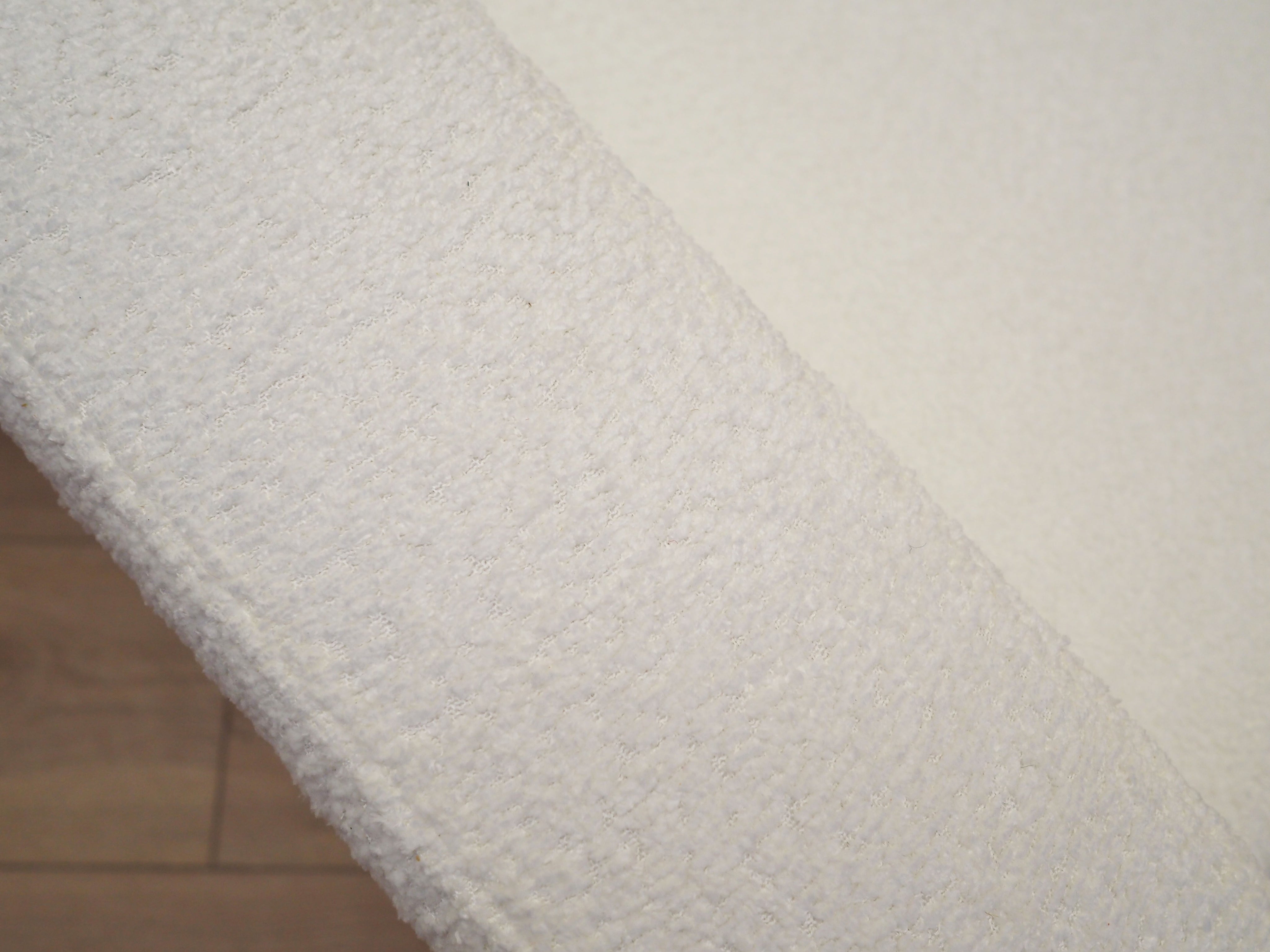 Danish_Modern_White_Armchair_with_Fabric_Upholstery,_1970s,_Denmark