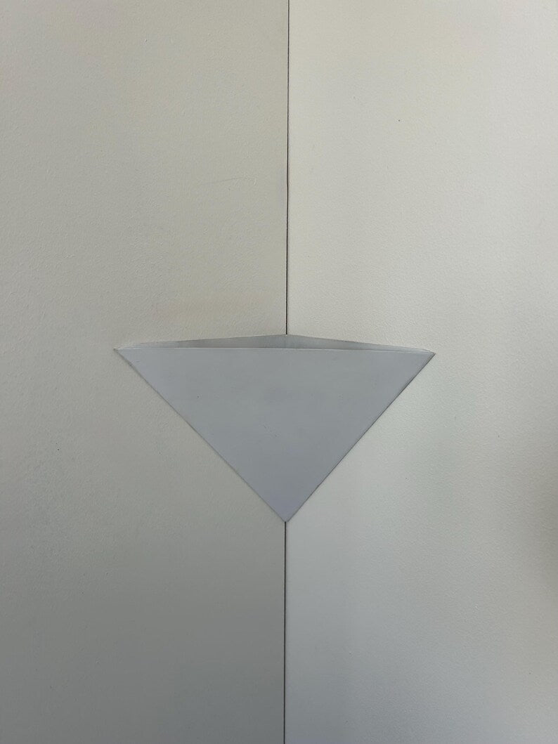 White_Lacquered_Metal_Corner_Wall_Sconce,_France_1970s–1980s