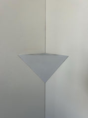 White_Lacquered_Metal_Corner_Wall_Sconce,_France_1970s–1980s