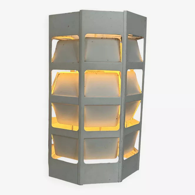 White_Lacquered_Metal_Pendant_Lamp_by_Poul_Gernes_for_Louis_Poulsen,_Denmark_1960s