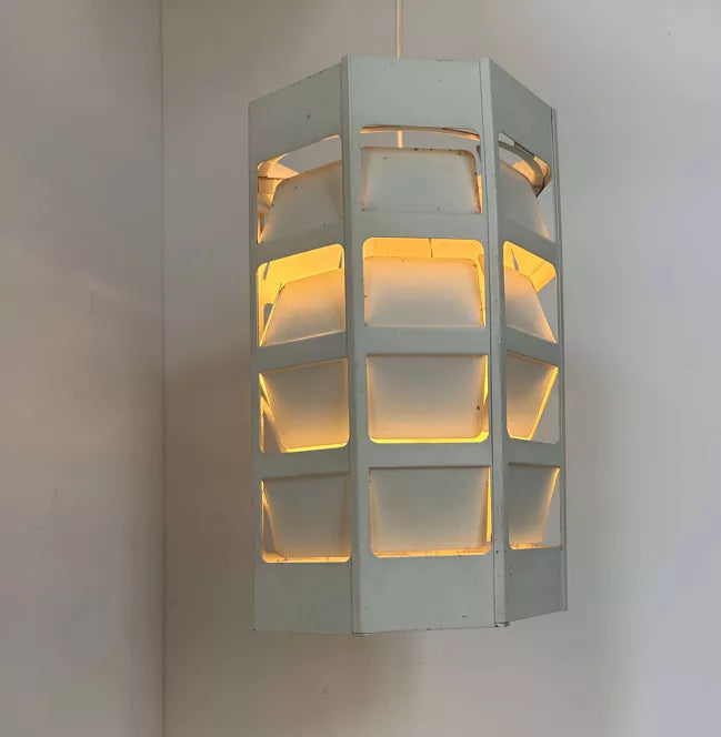 White_Lacquered_Metal_Pendant_Lamp_by_Poul_Gernes_for_Louis_Poulsen,_Denmark_1960s