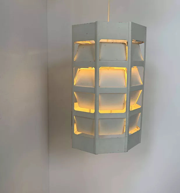 White_Lacquered_Metal_Pendant_Lamp_by_Poul_Gernes_for_Louis_Poulsen,_Denmark_1960s