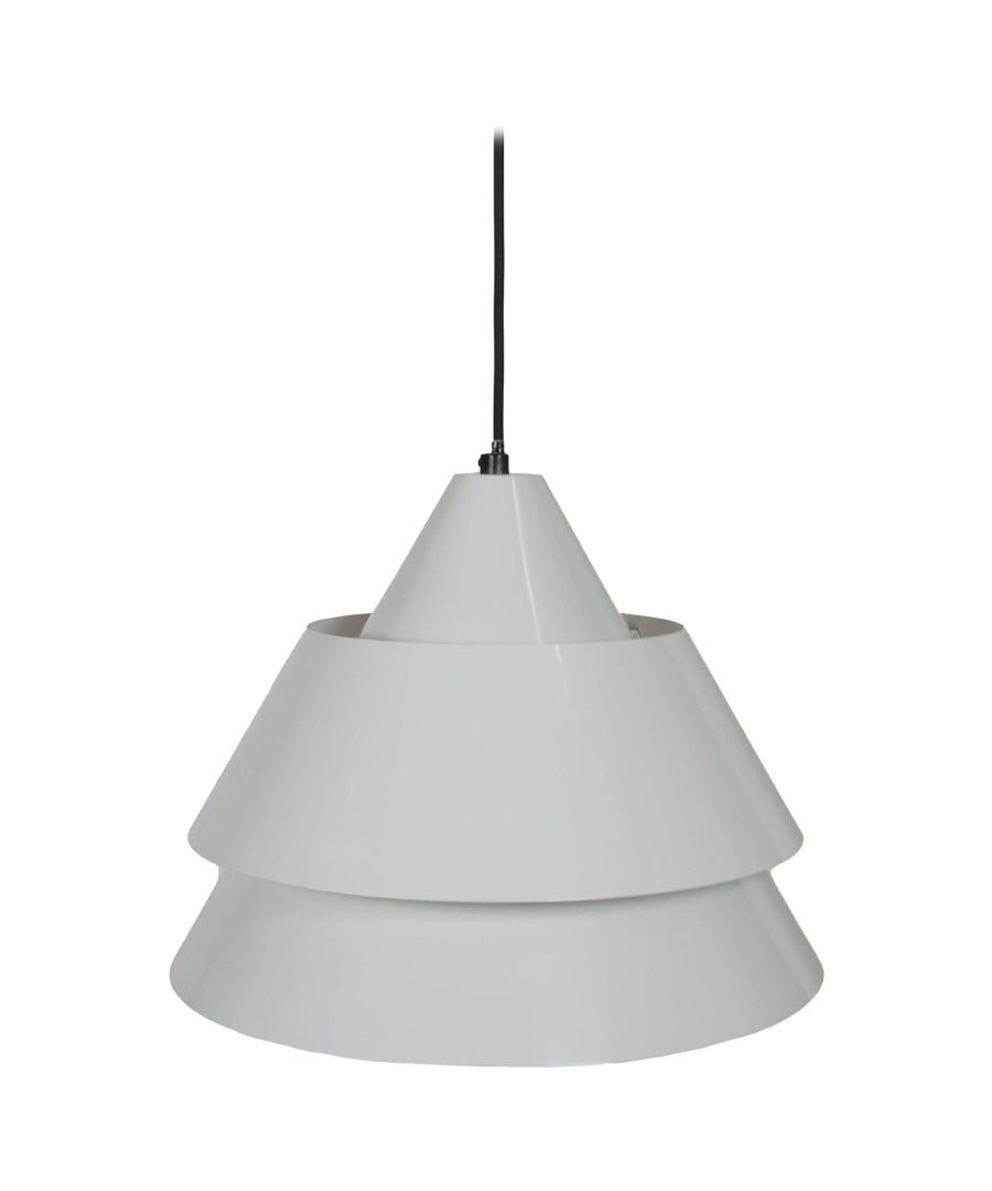 White_Lacquered_Pendant_Lamp_'Zone'_by_Jo_Hammerborg_for_Fog_&_Mørup,_Denmark