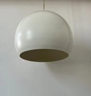 White_Metal_Pendant_Lamp,_Minimalist_Design,_France_1980s