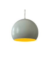 White_Metal_Pendant_Lamp,_Minimalist_Design,_France_1980s