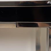 Willy_Rizzo_Cassia_Console_Table_in_Chrome_and_Smoked_Glass,_Italy_1970s
