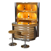 Willy_Rizzo_Suede_and_Chrome_Dry_Bar_with_Barstools,_1970s,_Italy