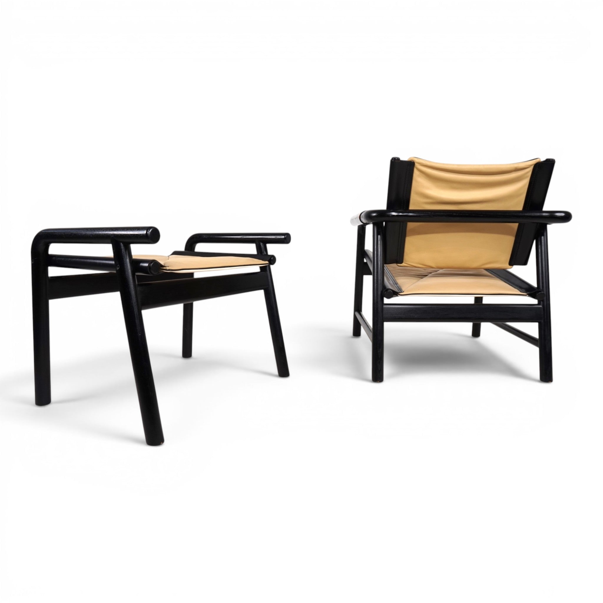 Hans_Eichenberger_Attributed_Lounge_Chair_and_Ottoman_for_WK_Möbel,_Germany,_1970s
