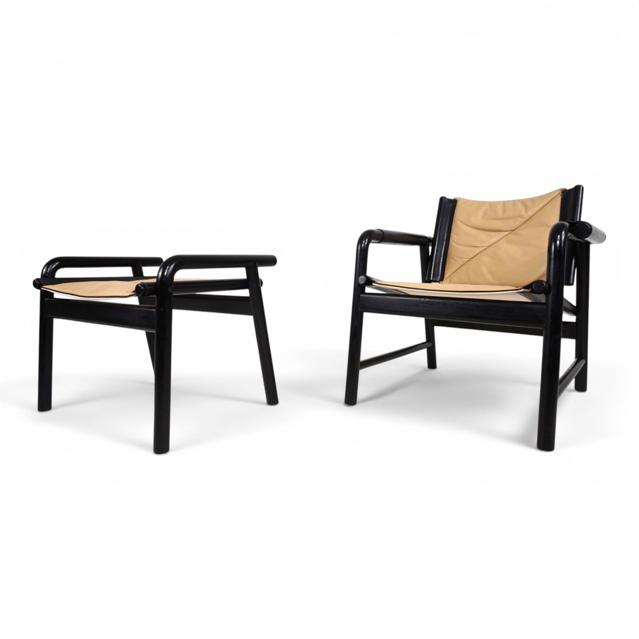 Hans_Eichenberger_Attributed_Lounge_Chair_and_Ottoman_for_WK_Möbel,_Germany,_1970s