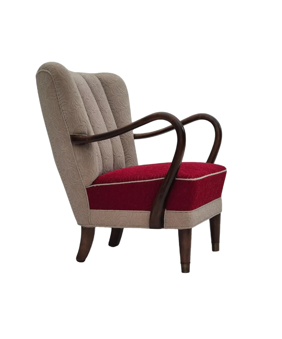Wooden_Frame_&_Upholstery,_Lounge_Chair_by_Alfred_Christensen,_1960s_Denmark