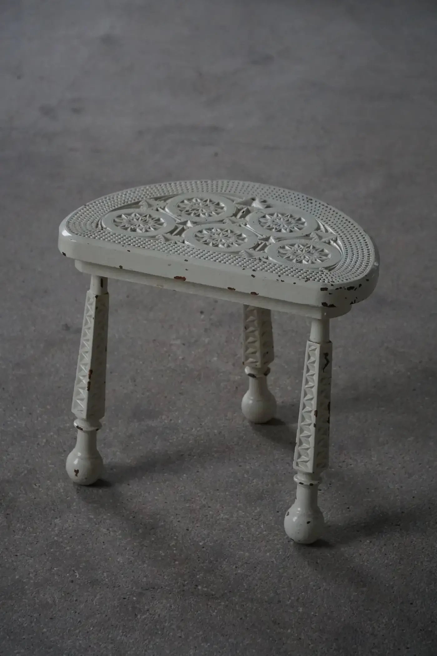 Wooden_Tripod_Stool_with_Carved_Details,_Rustic_Scandinavian_Design