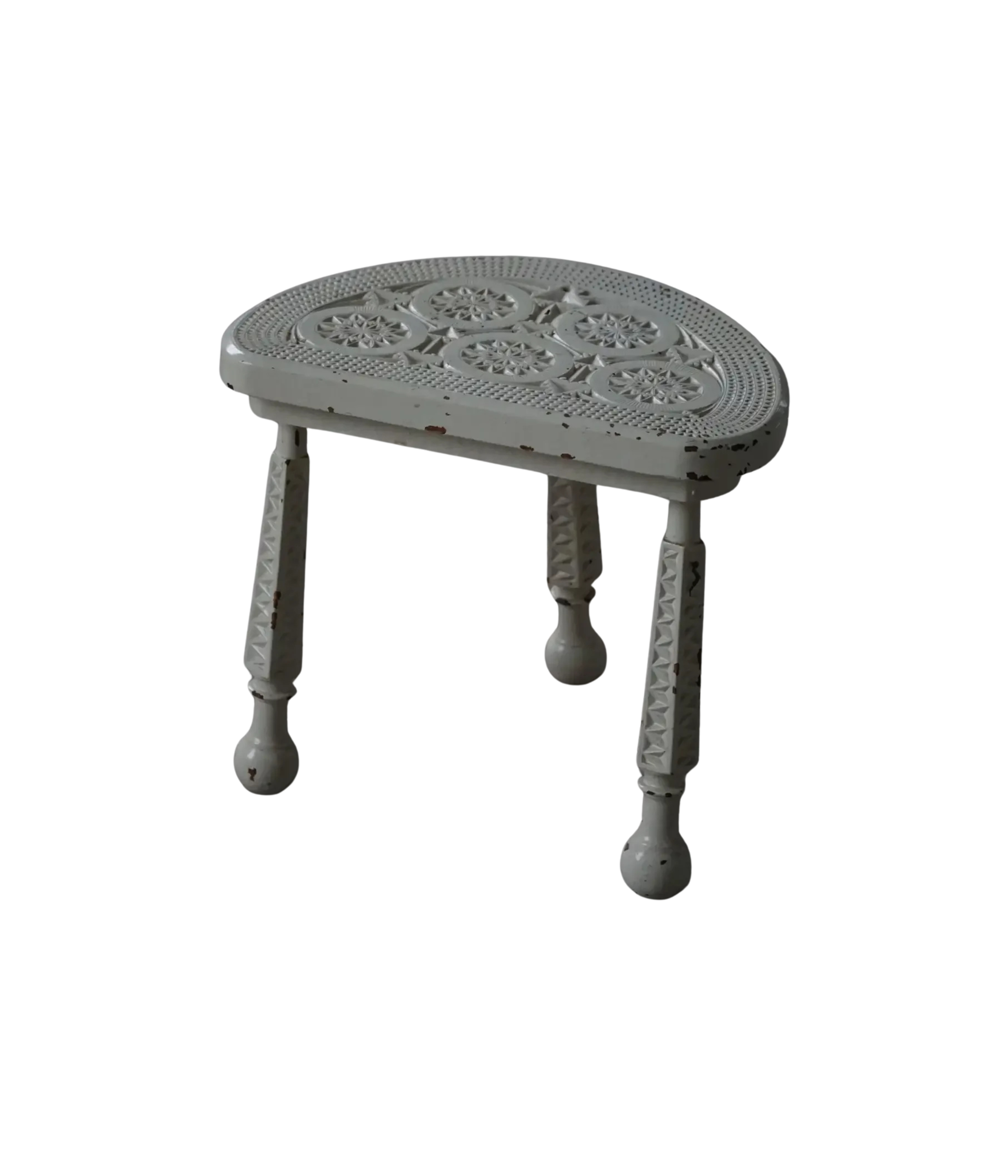 Wooden_Tripod_Stool_with_Carved_Details,_Rustic_Scandinavian_Design
