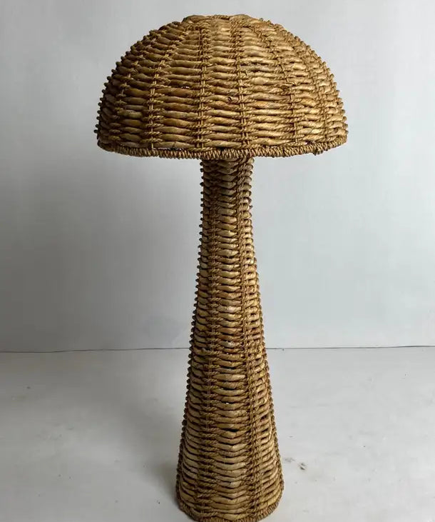 Woven_Banana_Leaf_Mushroom_Floor_Lamp,_1960s–1970s,_Europe