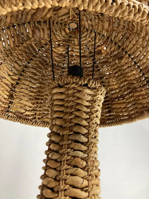 Woven_Banana_Leaf_Mushroom_Floor_Lamp,_1960s–1970s,_Europe