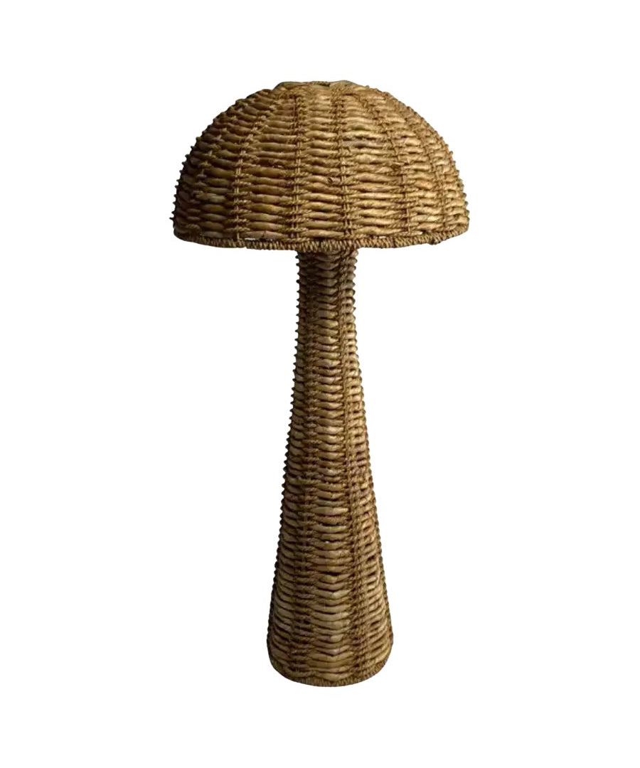 Woven_Banana_Leaf_Mushroom_Floor_Lamp,_1960s–1970s,_Europe