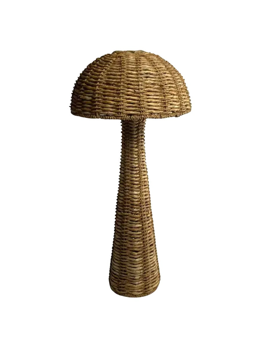 Woven_Banana_Leaf_Mushroom_Floor_Lamp,_1960s–1970s,_Europe